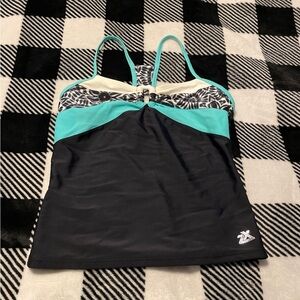 ZeroXposur Black and Teal Swimwear